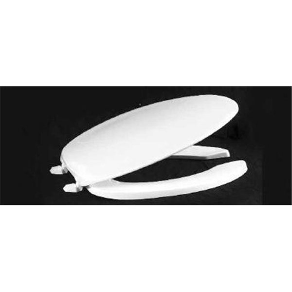 Centoco Manufacturing Corporation Centoco 620-001 White Elongated Premium Plastic Toilet Seat With Open front 620-001